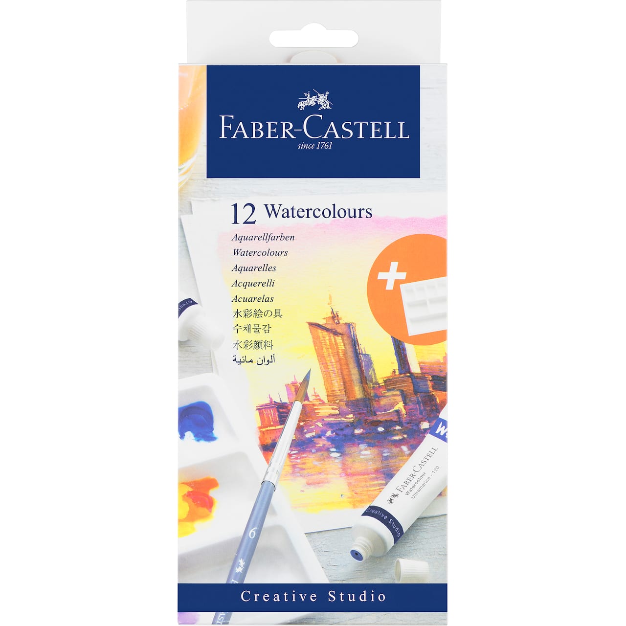 Faber-Castell Creative Studio 12 Color Watercolor Paint Set